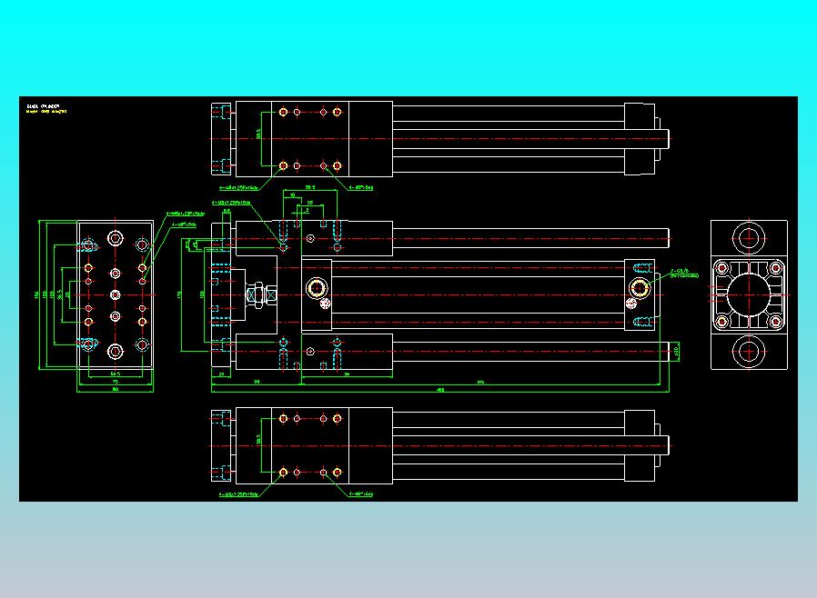 导杆气缸组合2D-GHB63x250