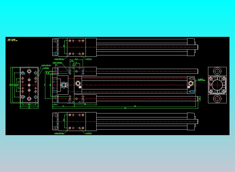 导杆气缸组合2D-GHB63x400