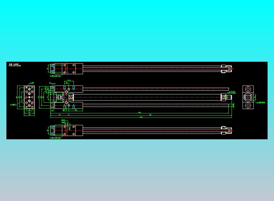 导杆气缸组合2D-GHU20x500
