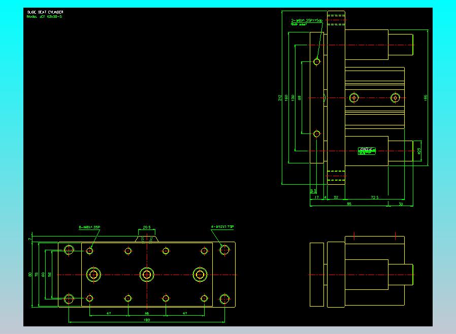 滑块气缸旋转夹持气缸2D-JCF63x30-S