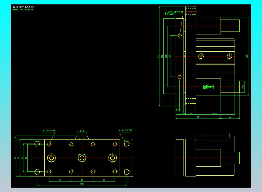 滑块气缸旋转夹持气缸2D-JCF63x40-S