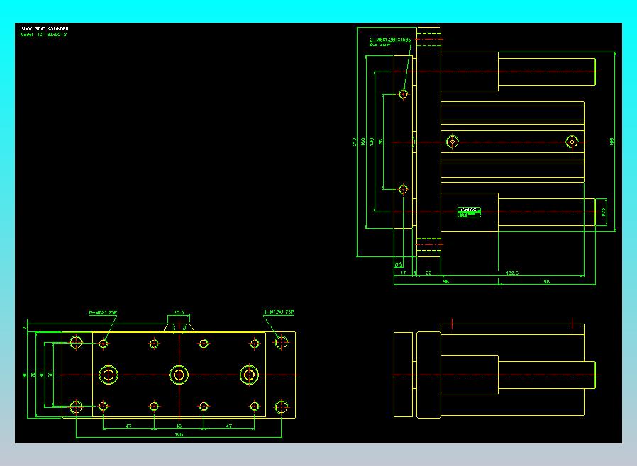 滑块气缸旋转夹持气缸2D-JCF63x90-S
