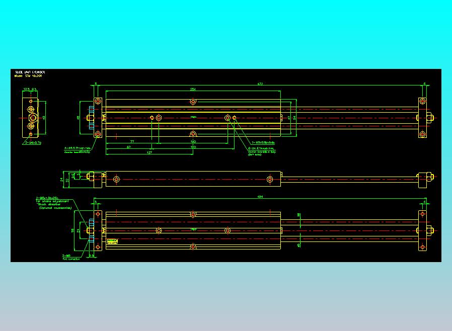滑台气缸  双轴滑台气缸2D-STM16x200