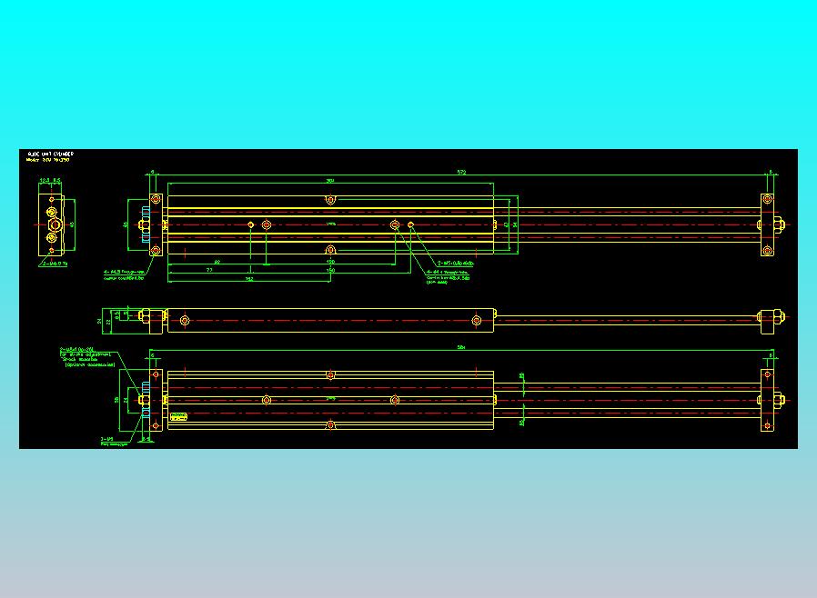 滑台气缸  双轴滑台气缸2D-STM16x250