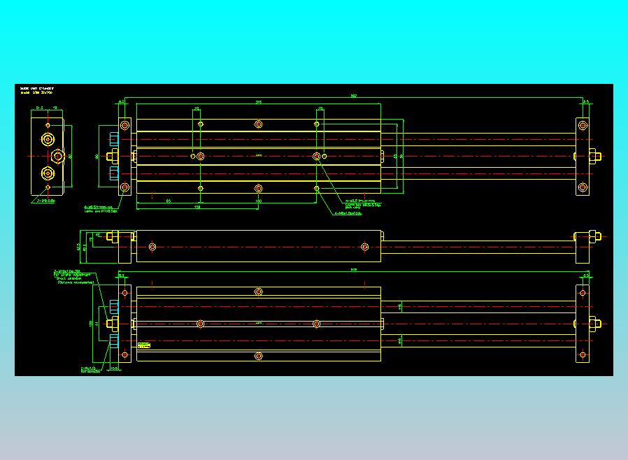 滑台气缸  双轴滑台气缸2D-STM32x250
