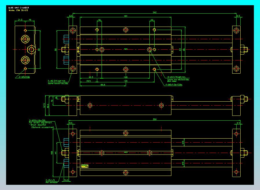 滑台气缸  双轴滑台气缸2D-STM32x125