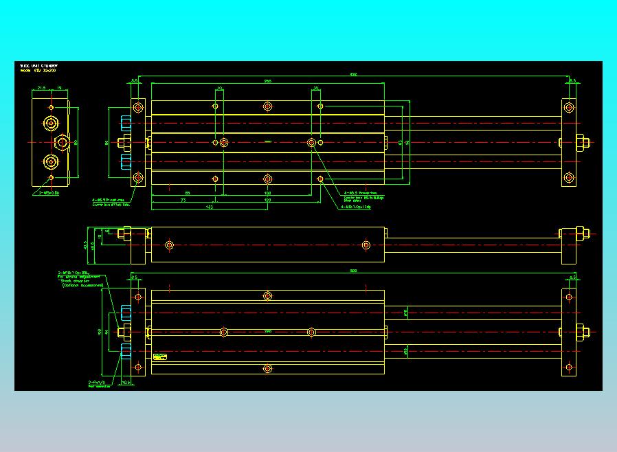 滑台气缸  双轴滑台气缸2D-STM32x200