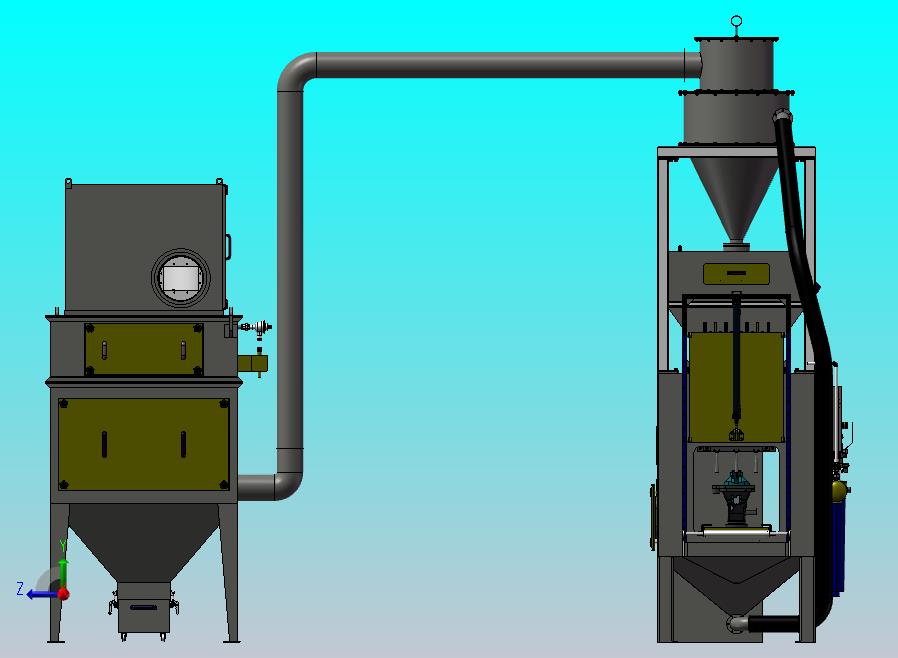喷砂、吹净、除尘设备