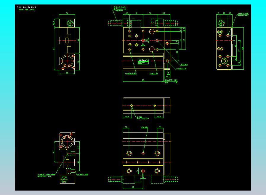 滑座气缸2D-FML25x30