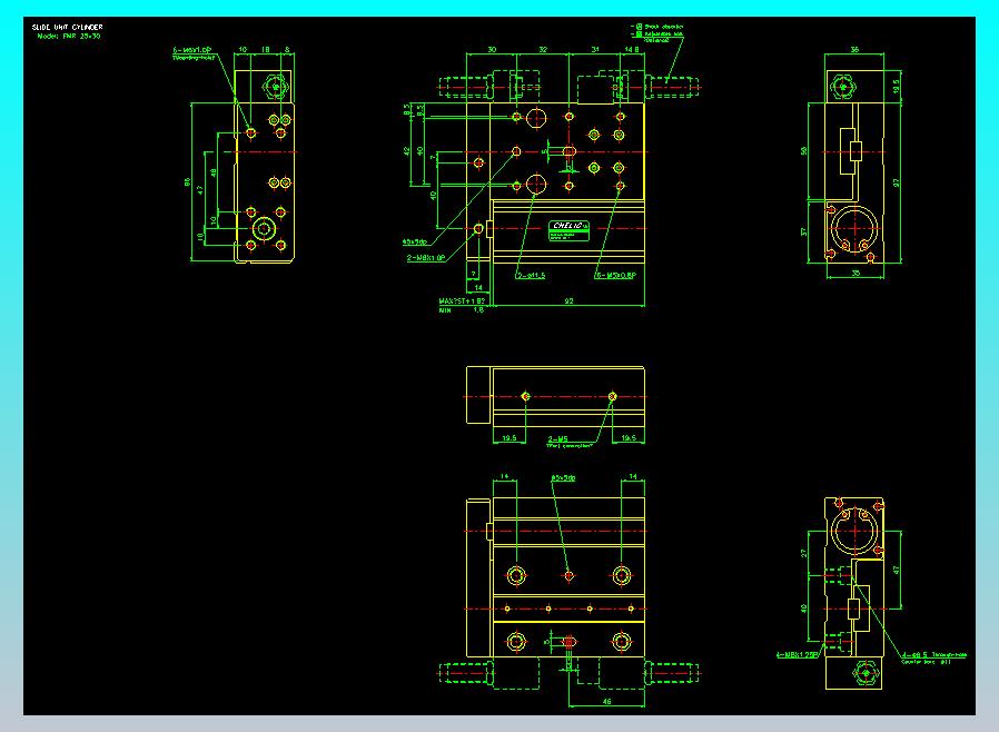 滑座气缸2D-FMR25x30