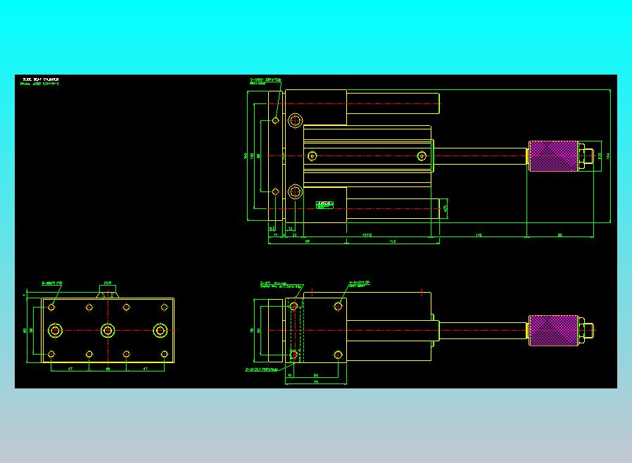 滑座气缸2D-JCBD63x115-S