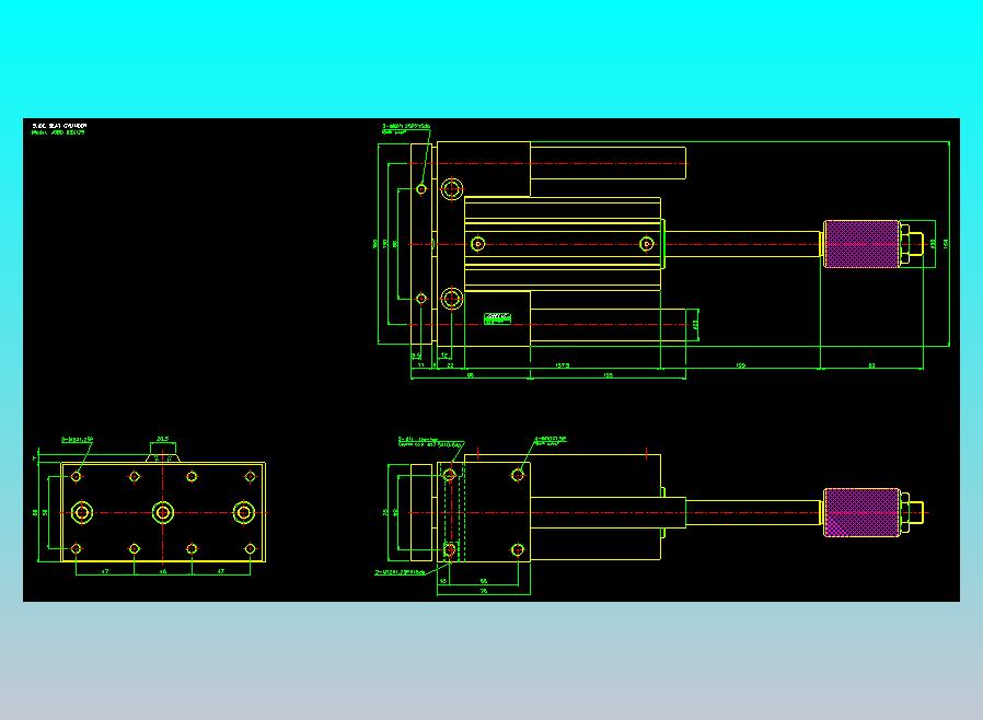 滑座气缸2D-JCBD63x125