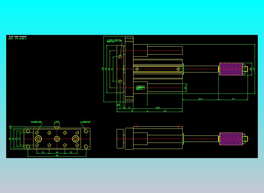 滑座气缸2D-JCF40x90-S