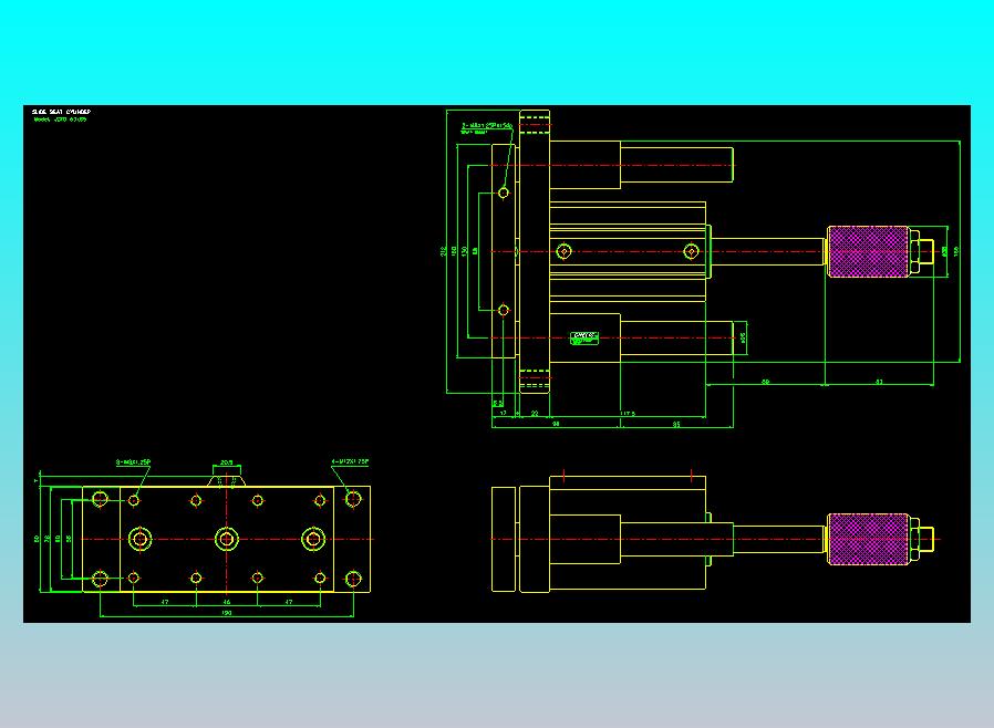 滑座气缸2D-JCF63x85