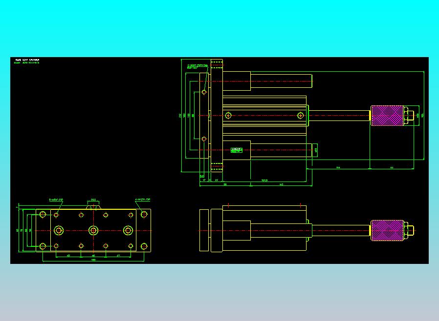 滑座气缸2D-JCF63x115-S