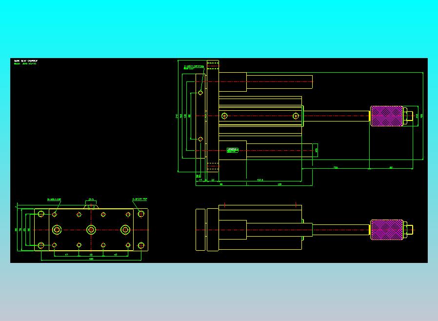 滑座气缸2D-JCF63x125