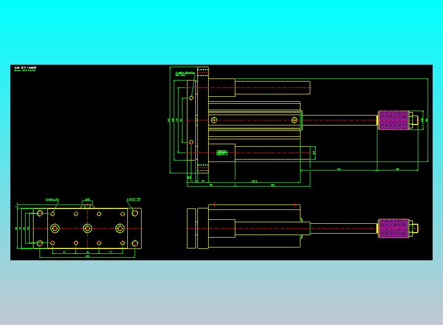 滑座气缸2D-JCF63x140-S