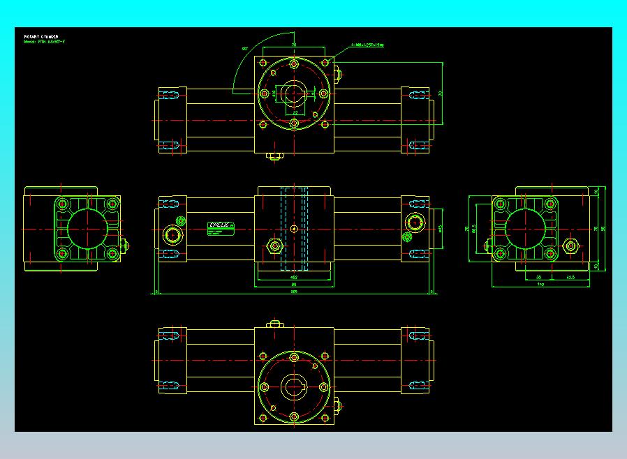 回转缸2D-RTH63x90-F