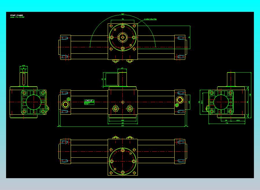 回转缸2D-RTH63x180