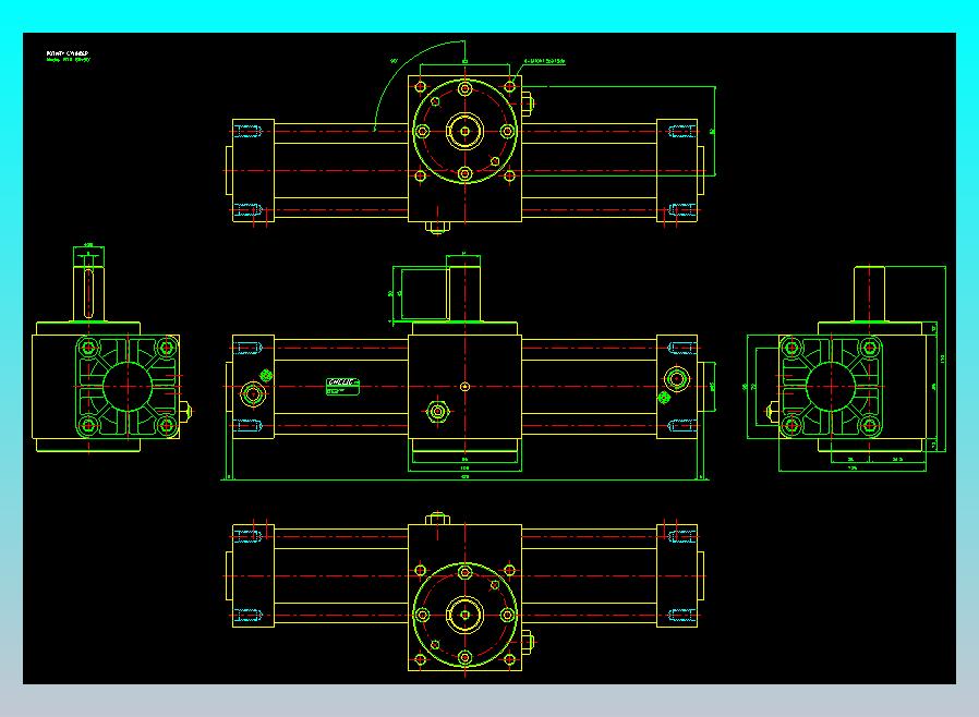 回转缸2D-RTH80x90