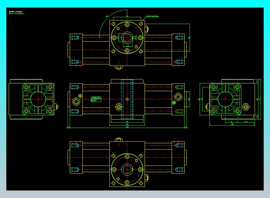 回转缸2D-RTH80x90-F