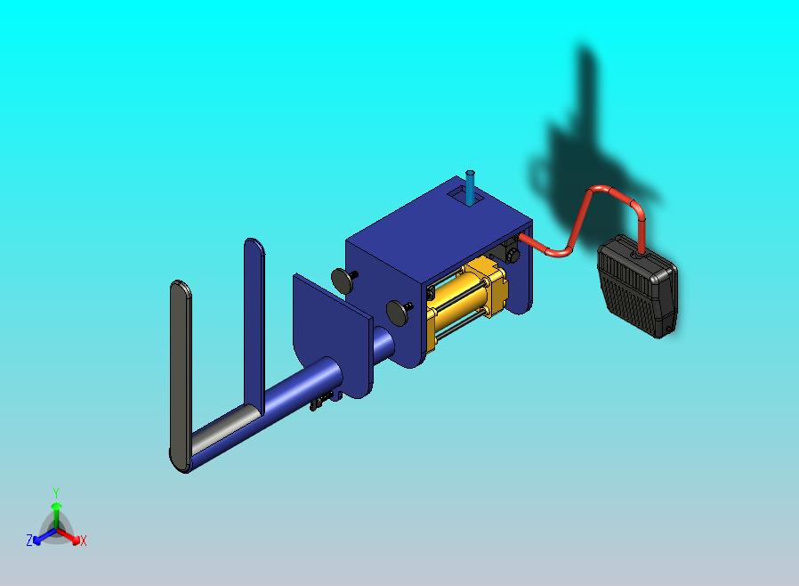 由脚踏开关和空气控制的气动捕手