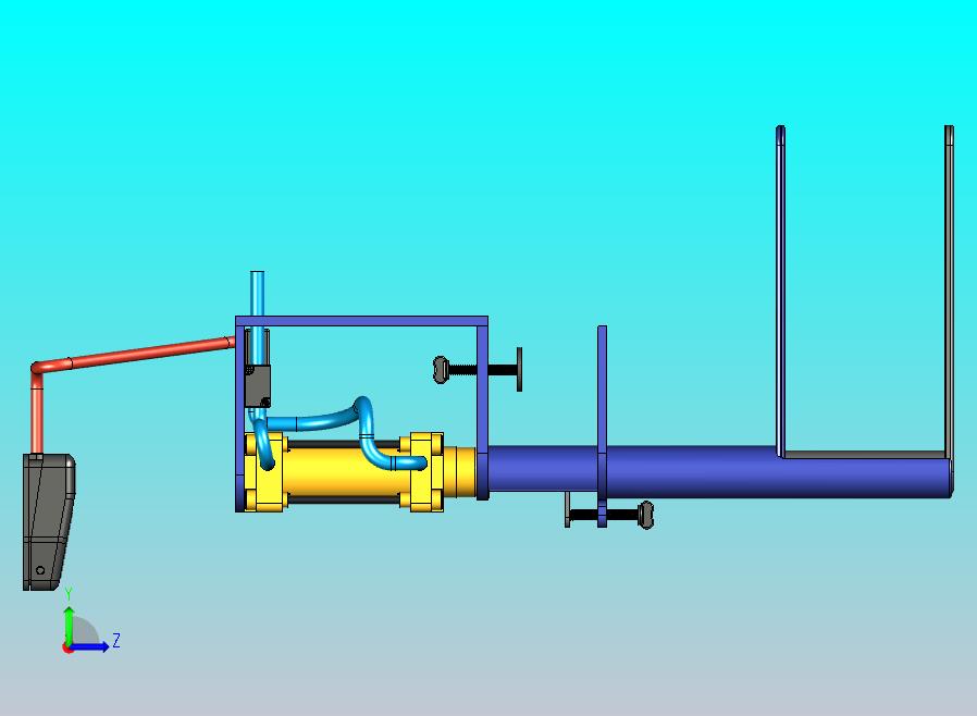 由脚踏开关和空气控制的气动捕手