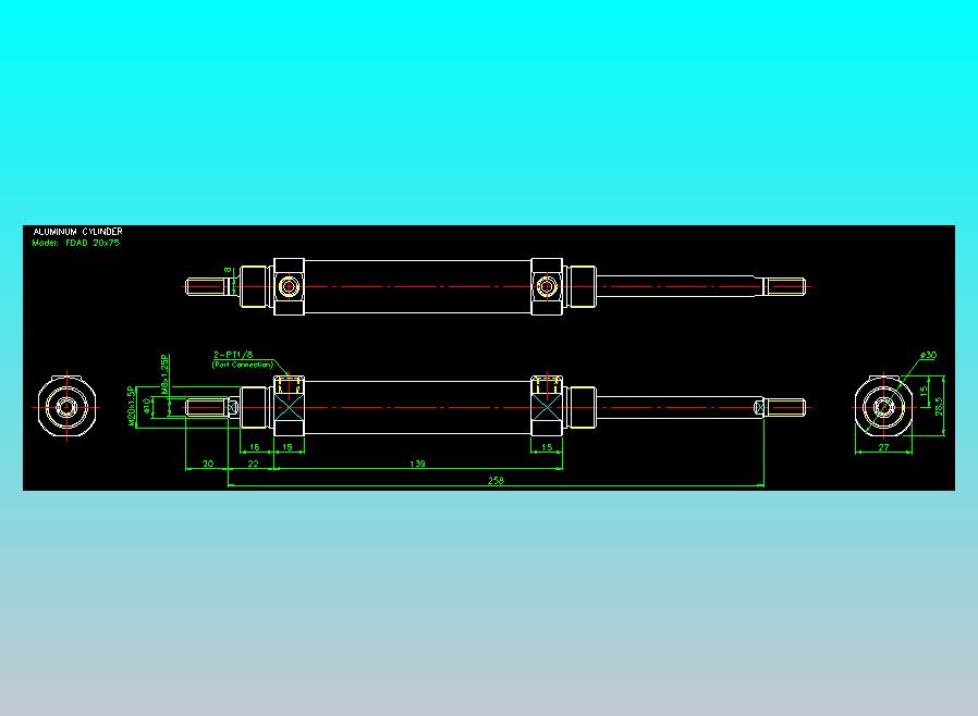 气立可CHELIC气缸油缸2D-FDA20x75