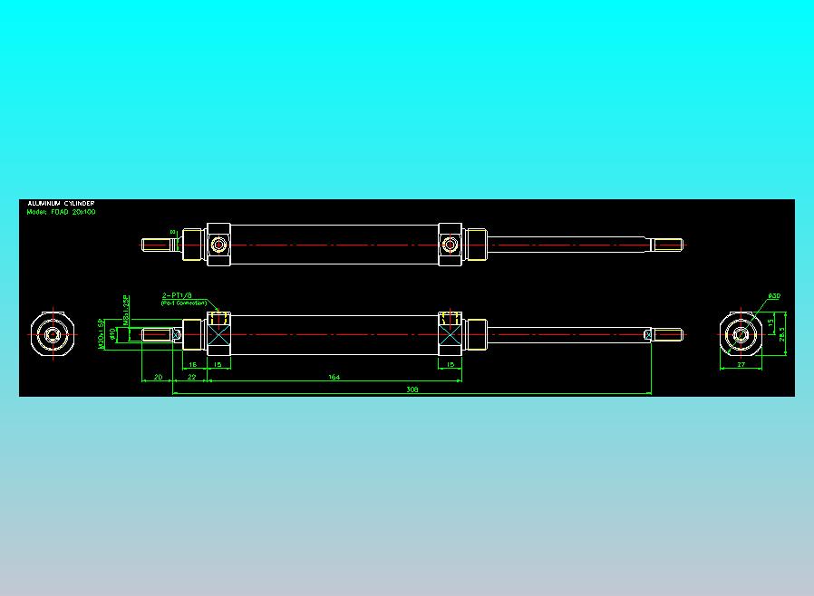 气立可CHELIC气缸油缸2D-FDA20x100