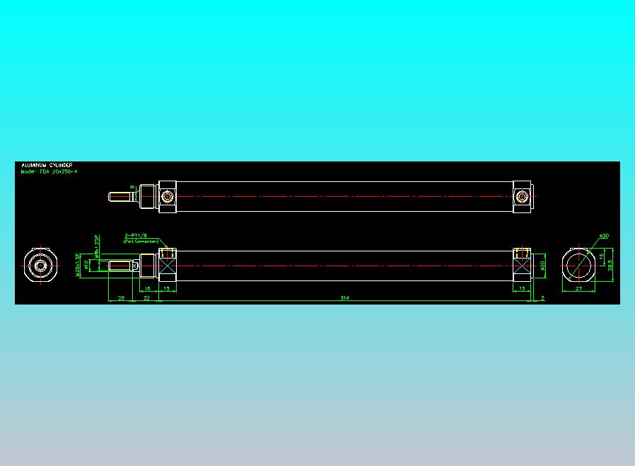 气立可CHELIC气缸油缸2D-FDA20x250-K