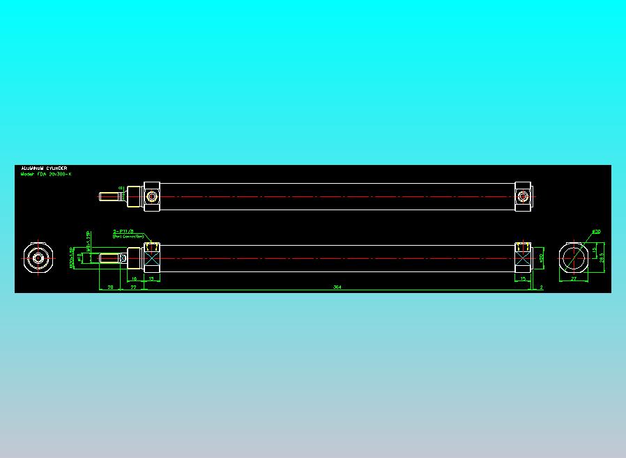气立可CHELIC气缸油缸2D-FDA20x300-K