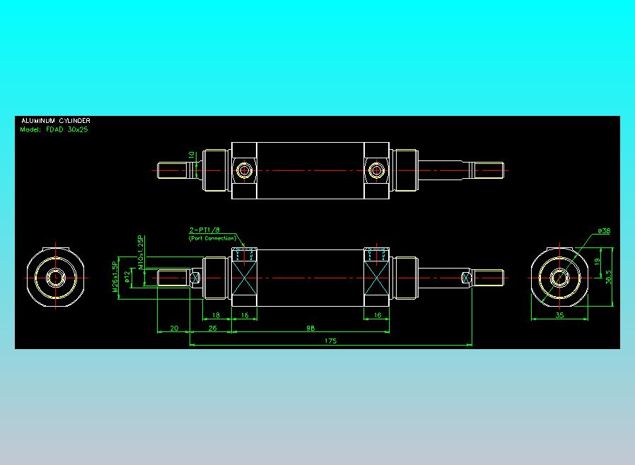 气立可CHELIC气缸油缸2D-FDA30x25
