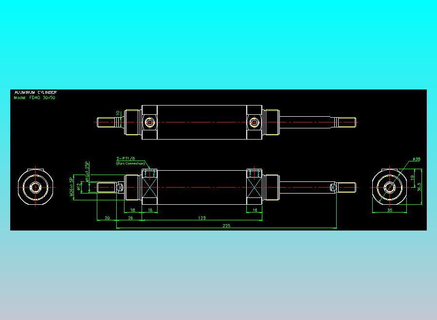气立可CHELIC气缸油缸2D-FDA30x50