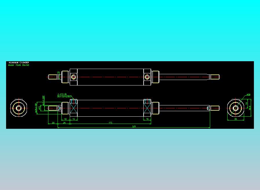 气立可CHELIC气缸油缸2D-FDA30x100