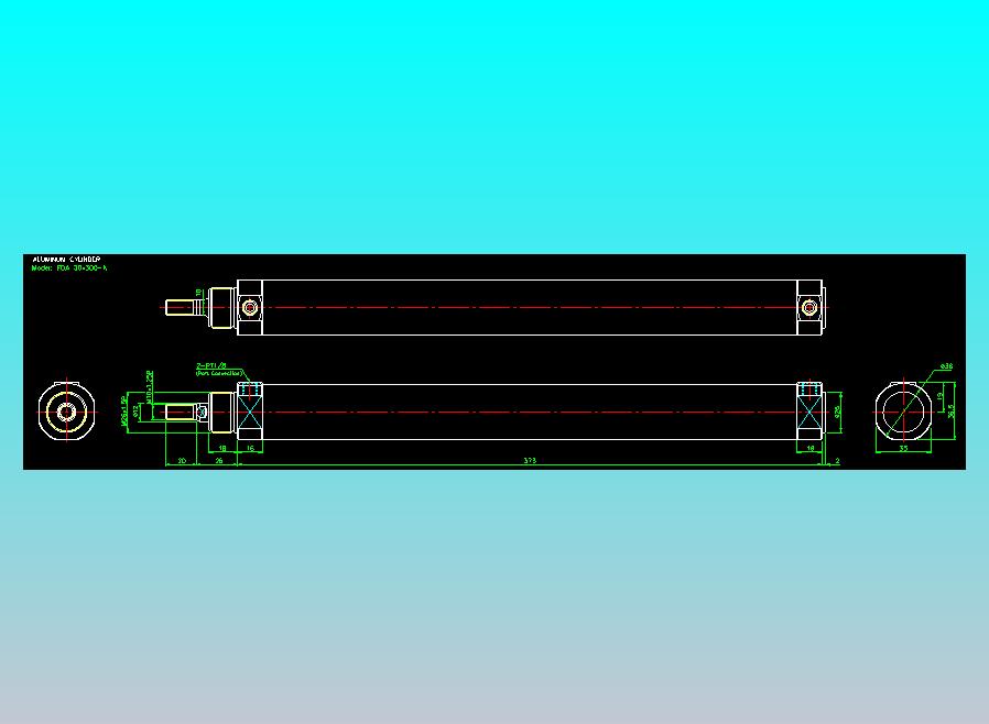 气立可CHELIC气缸油缸2D-FDA30x300-K