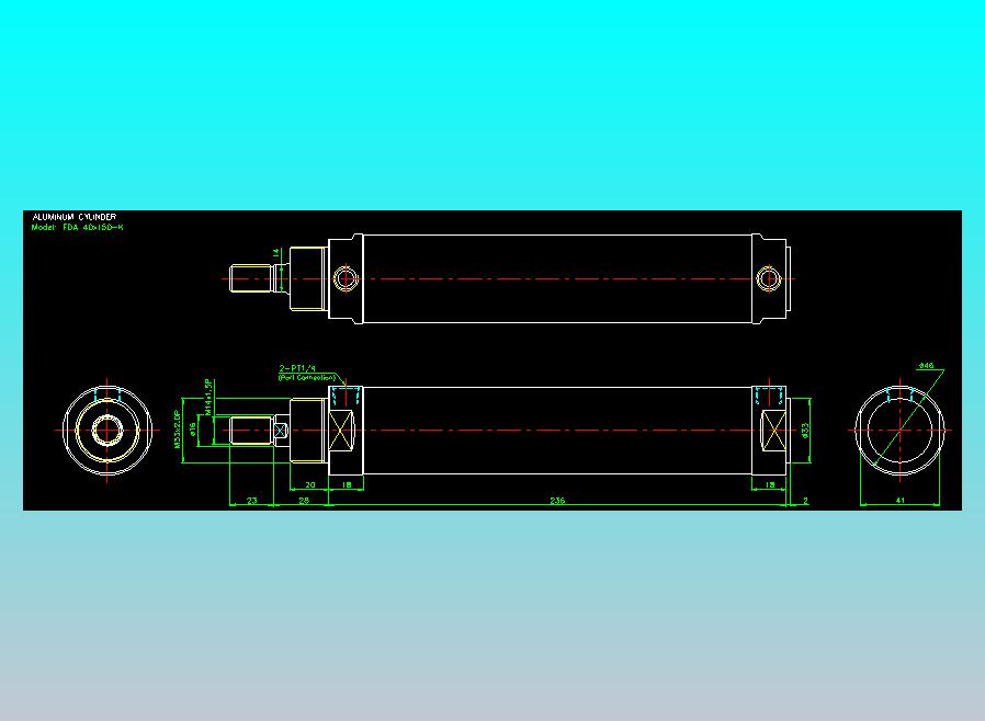 气立可CHELIC气缸油缸2D-FDA40x150-K