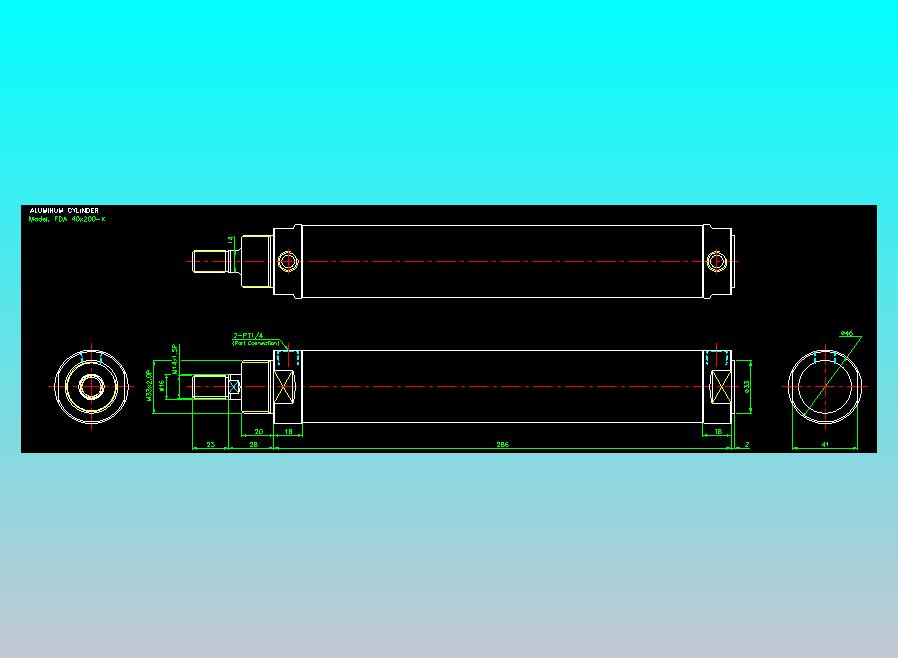 气立可CHELIC气缸油缸2D-FDA40x200-K