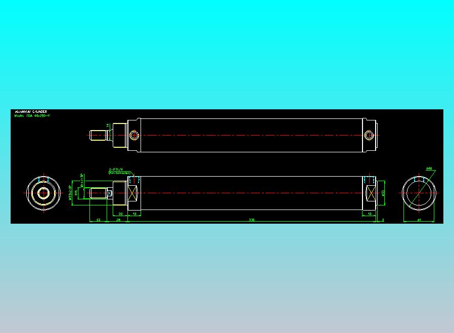 气立可CHELIC气缸油缸2D-FDA40x250-K