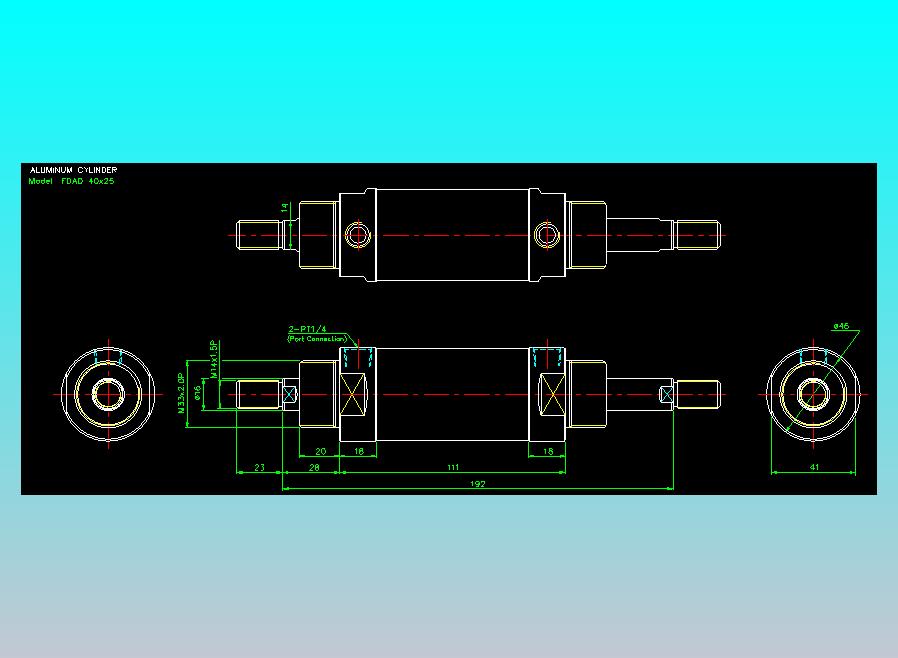 气立可CHELIC气缸油缸2D-FDAD40x25