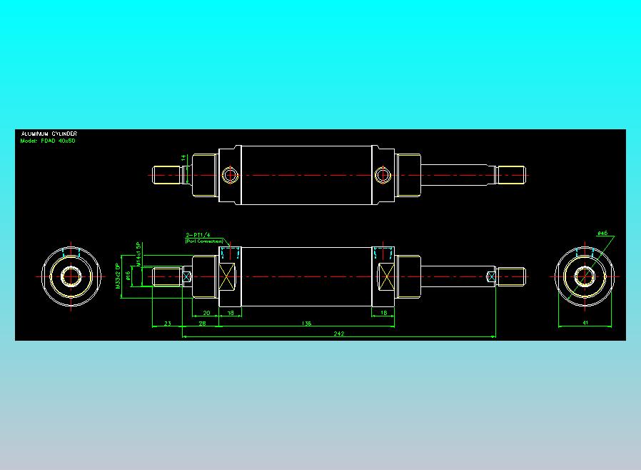 气立可CHELIC气缸油缸2D-FDAD40x50