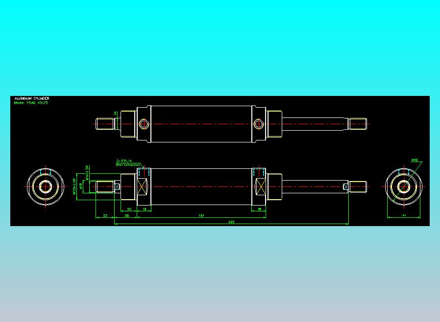气立可CHELIC气缸油缸2D-FDAD40x75