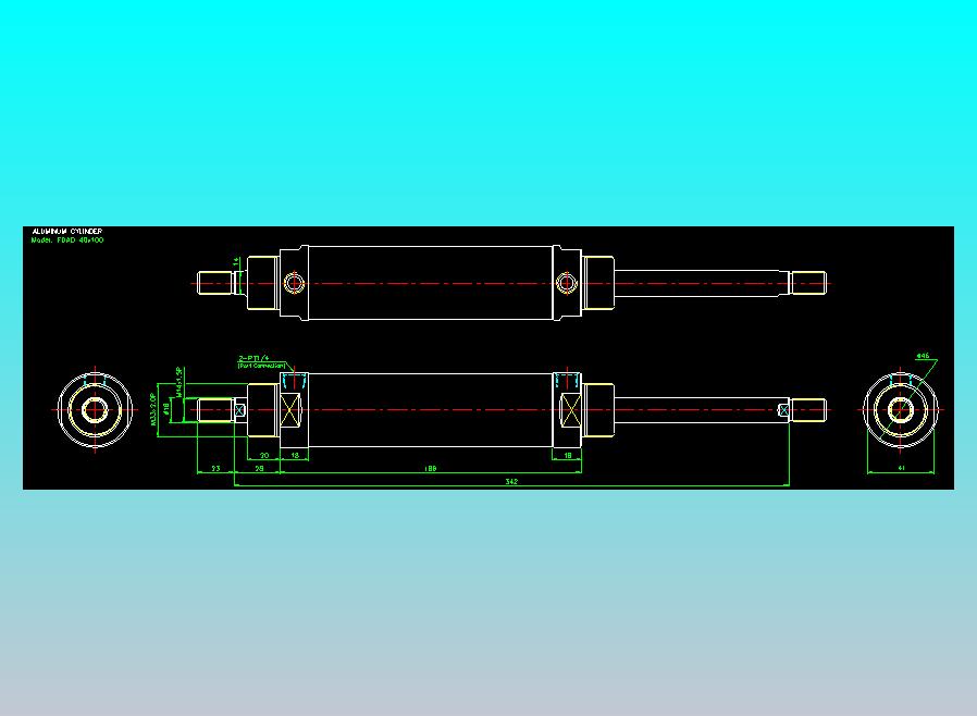 气立可CHELIC气缸油缸2D-FDAD40x100