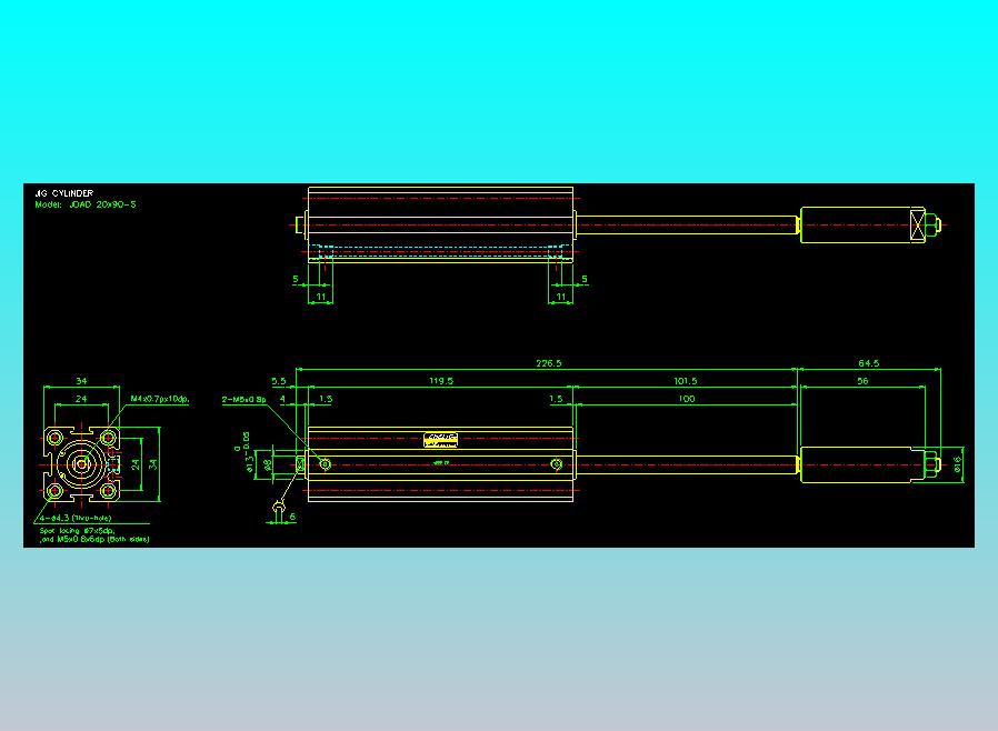 气立可CHELIC气缸油缸2D-JDAD20x90-S