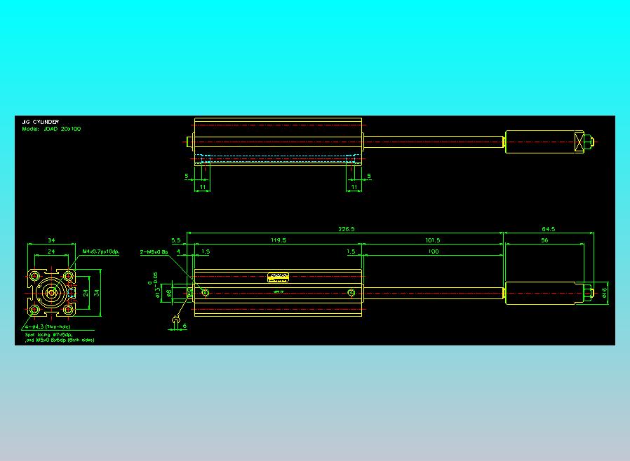 气立可CHELIC气缸油缸2D-JDAD20x100
