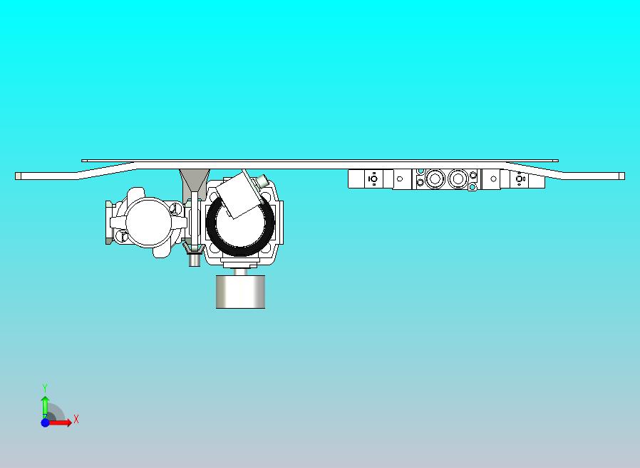 带穿孔网格的通用气动安装板