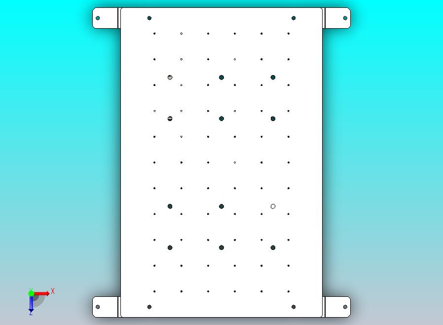 带穿孔网格的通用气动安装板