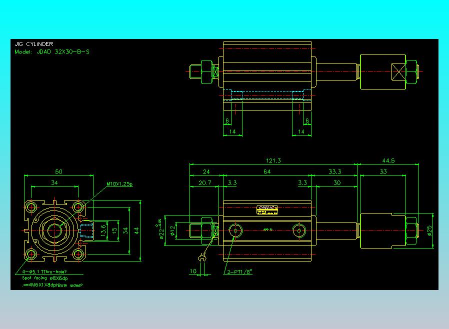 气立可CHELIC气缸油缸2D-JDAD32x30-B-S
