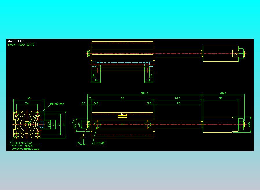 气立可CHELIC气缸油缸2D-JDAD32x75