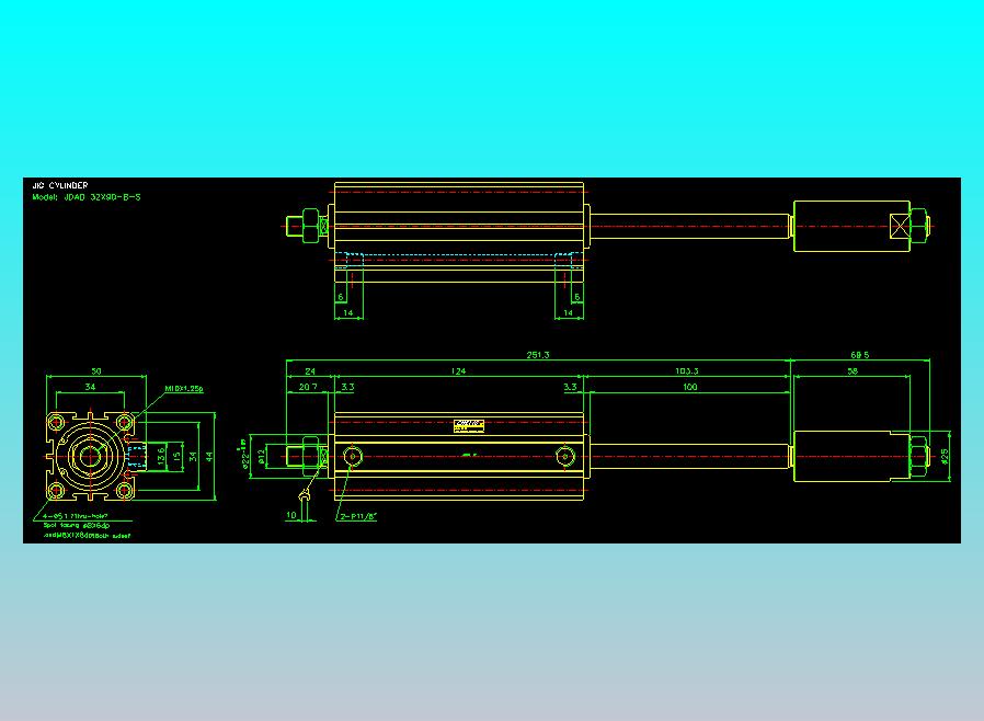 气立可CHELIC气缸油缸2D-JDAD32x90-B-S