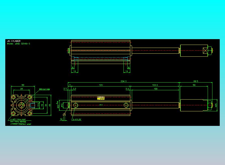 气立可CHELIC气缸油缸2D-JDAD32x90-S